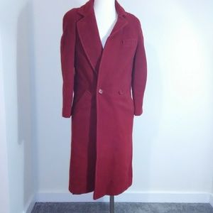 Red trench coat